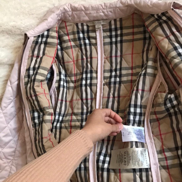 Burberry London Rose Quartz Quilted Fabric Jacket - Picture 4 of 8